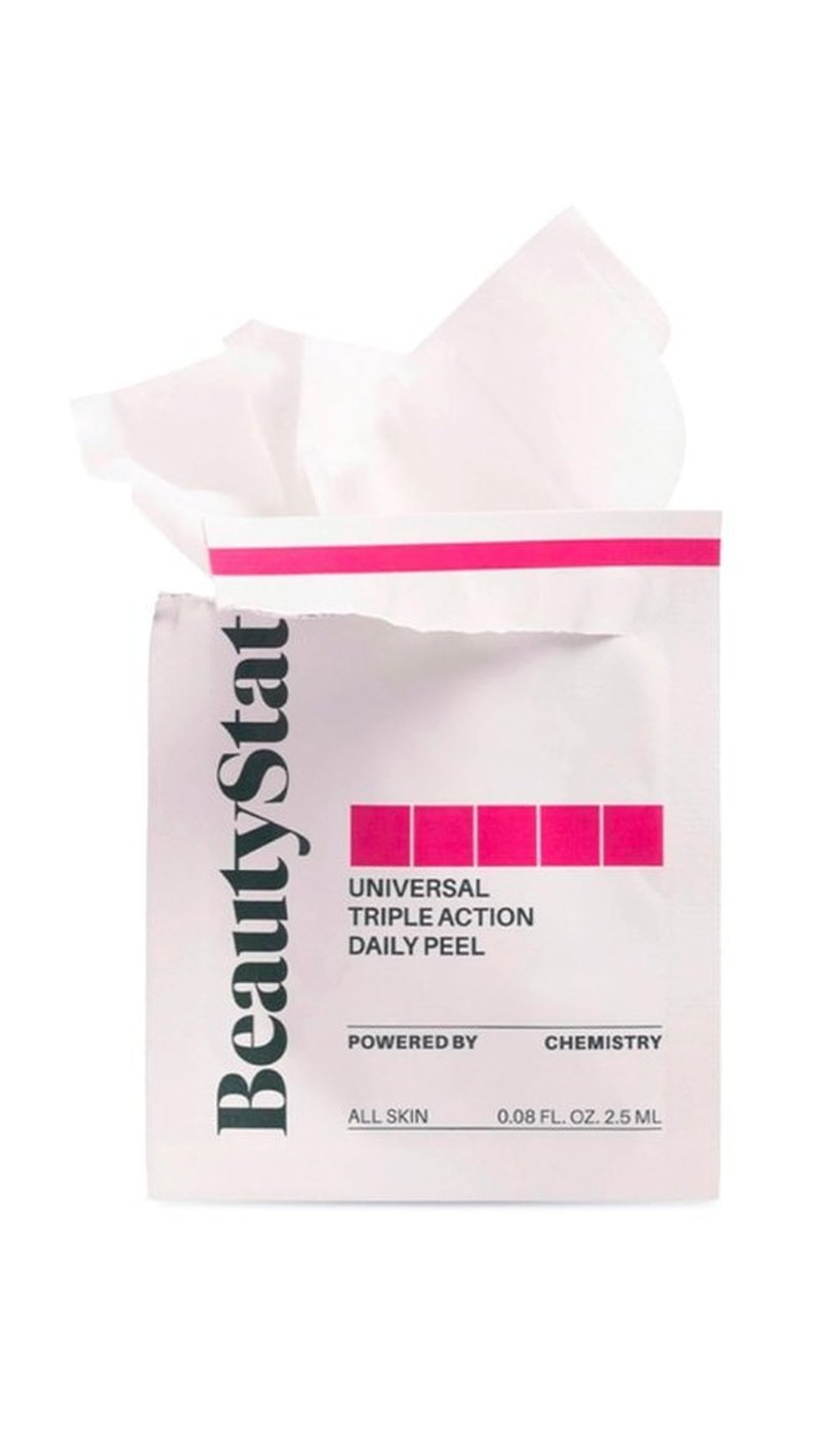 BeautyStat Triple Action Daily Exfoliating Peel Pad - Gentle AHA/BHA Treatment for Uneven Tone & Fine Lines