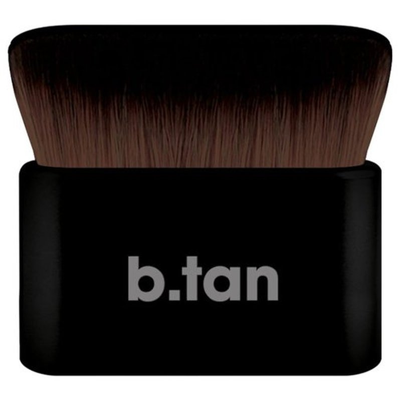 b.tan Self Tanning Kabuki Brush - Flawless Air Brush Applicator for Makeup & Cream, Big Fluffy Angled Top