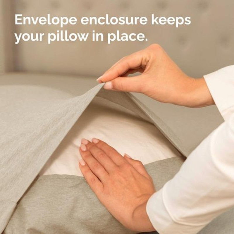 Skiennix Standard Pillow Cases Set of 4 - Soft Hotel Quality Covers - Machine Washable - Heathered Beige
