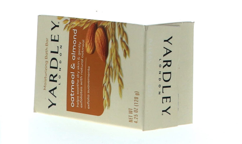 Yardley London Oatmeal and Almond Naturally Moisturizing Bath Bar, 4.0 oz. (Pack of 3)