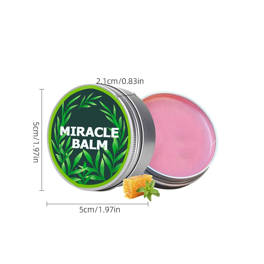 Wenrny Natural Miracle Balm, Miracle Balm for Swollen Legs, Natural Ingredients, Soothing Joint Cream for Back, Hands, Feet and Body, Improves Joint Comfort, Relaxed and Comfortable (A, 2Pcs)