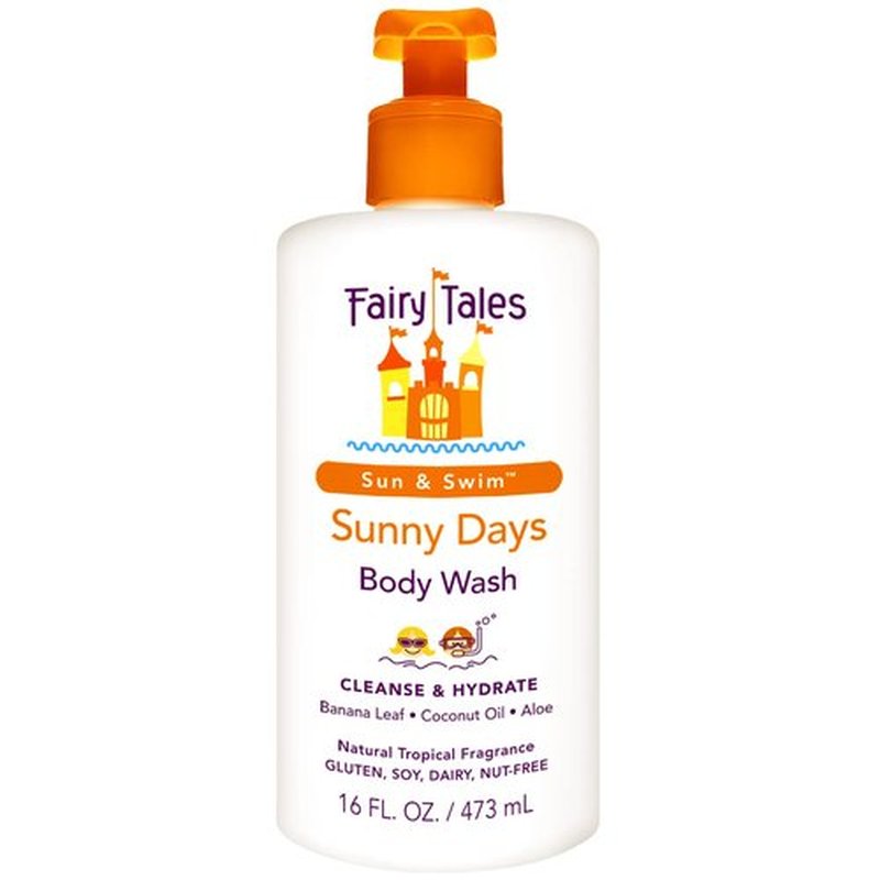 Fairy Tales Chlorine Removal Body Wash - Gentle Formula for Swimmers | 16oz Pump | No Harsh Chemicals