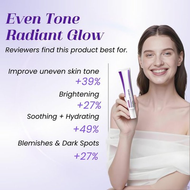 Regine Switzerland Dark Spot Brightening Cream - 4% Hydroquinone, Non-Irritating Hydration, 1oz