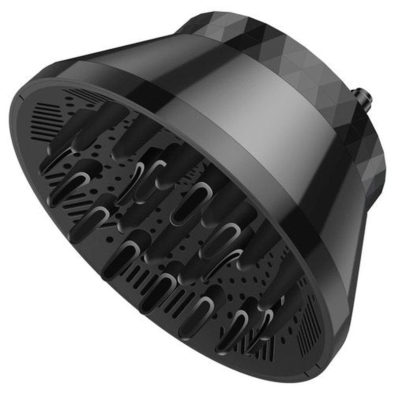 Segbeauty Collapsible Hair Diffuser - Portable Adjustable Attachment for Thick, Wavy, Curly Hair | Fits 1.5"-3.22" Nozzles - Black