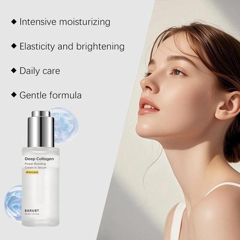 Skiennix Deep Collagen Anti-Wrinkle Serum - 30ml Hyaluronic Acid Moisturizer for Smooth, Youthful Skin