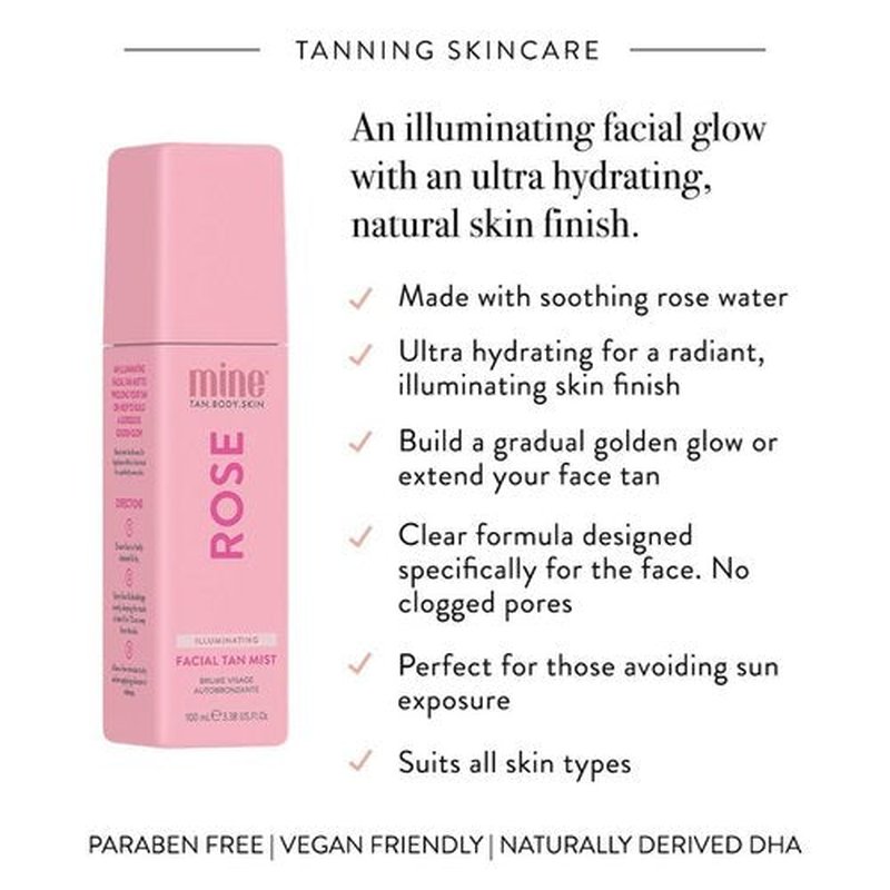 MineTan Deluxe Bronze Self Tanner Bundle - Achieve Dark, Glowing Skin | Includes Double Dark Mousse, Face Mist & Mitt