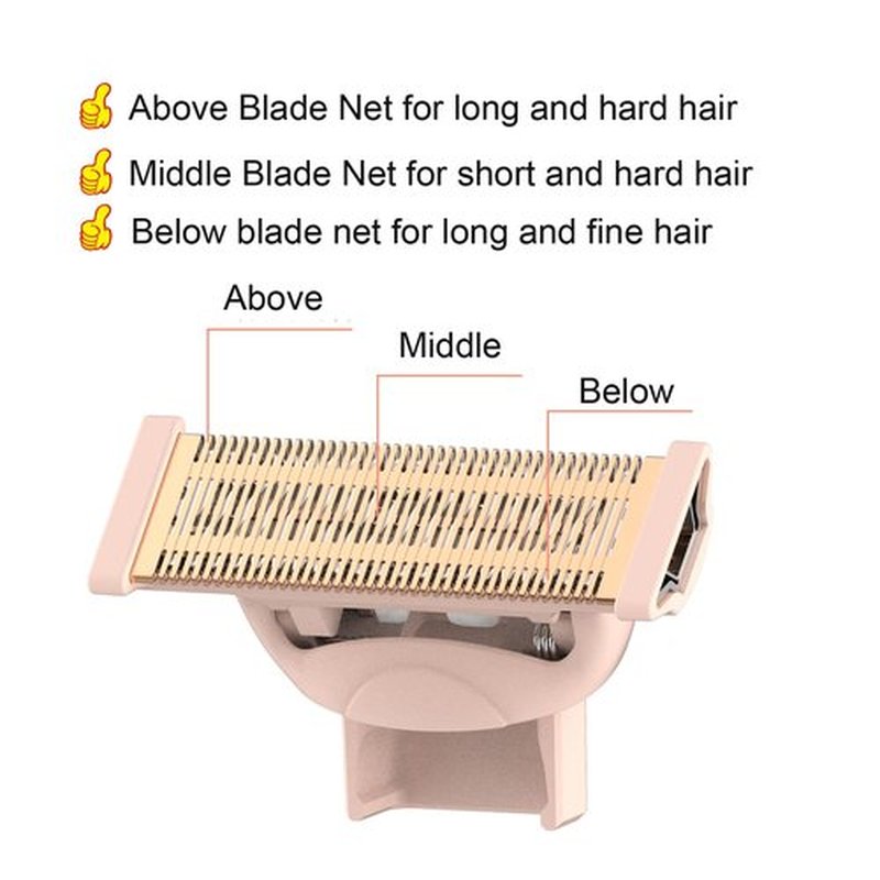Finish Touch Flawless | 2 Pack Replacement Body Razor Heads with Clean Brush - Rose Gold
