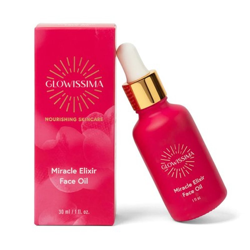 GLOWISSIMA Miracle Elixir Face Oil for Women – Lightweight Nourishing Radiance Oil for Glowing Skin, Dark Spots & Smooth Texture – Hydrating Facial Oil, Fast-Absorbing, Non-Greasy, 1 oz
