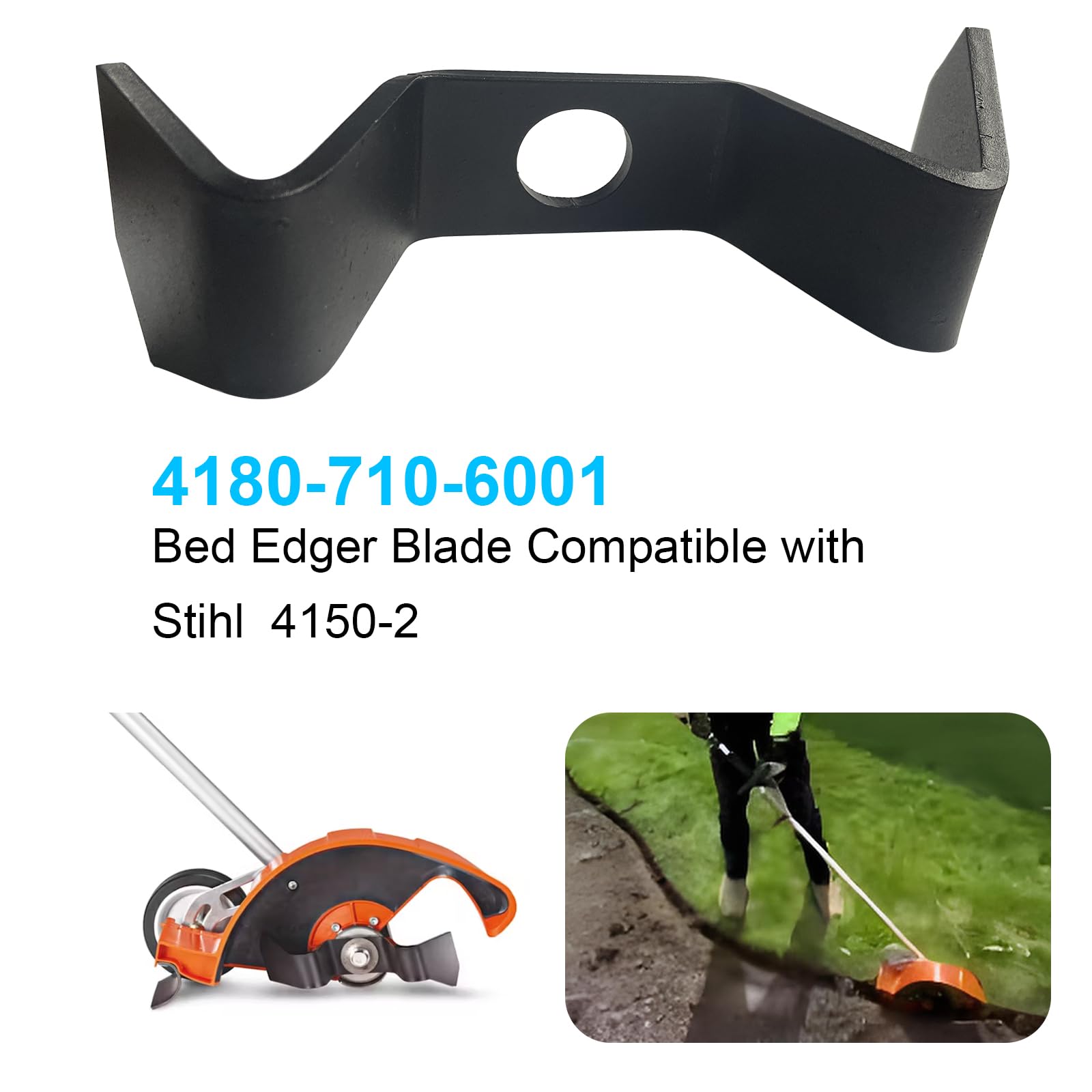 HOTUFELG Bed Edger Blade 4180-710-6001 Compatible with Stihl Edger 4150-2, Bed Redefiner Stihl Edger Attachment for Lawn Grooming Tool