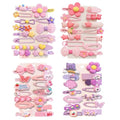 56 pcs Girl Hair Clips Cute Clips for Toddler Girls Hair Accessories Rabbit/Flower/Bow Colorful Patterns