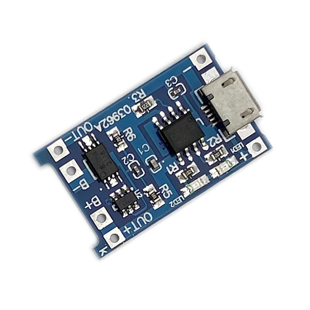 Kiro&Seeu 5PCS TP4056 Mirco-USB 5V 1A 18650 Lithium Battery Charger Module Charging Board with Dual Protection Functions