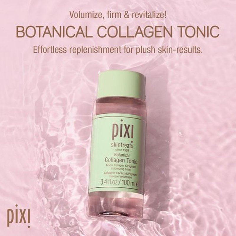Pixi Botanical Collagen Tonic - Hydrating & Volumizing Toner with Peptides & Botanicals | 250 ml / 8.5 fl oz