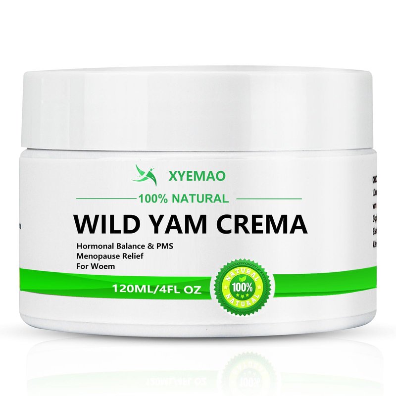 Xyemao Organic Wild yam Cream for Hormone Balance - Menopause Relief Crea Promotes Relieves Menstrual Discomfort, Deeply Nourishes and Moisturizes,100% Organic Formula,120ml