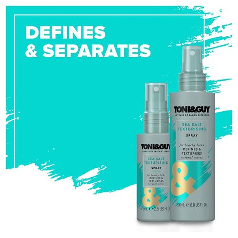 Toni & Guy Sea Salt Spray - Texturizing Hair Spray for Effortless Beach Waves | 6.8 oz