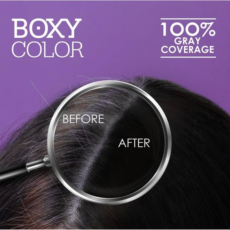 Professional Hair Coloring Kit - Permanent Hair Dye with Color Reviving Shampoo & Conditioner | 100% Gray Coverage | Brown Tone 4.0