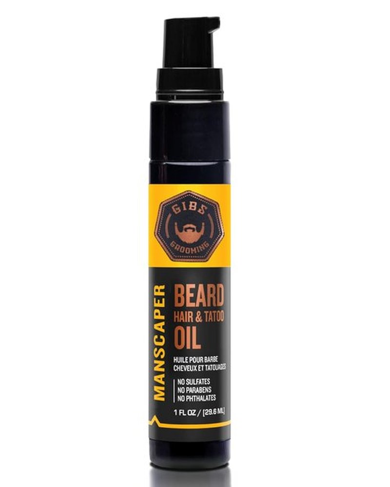 GIBS Beard Oil - Softens & Strengthens Beard Growth, Moisturizes Skin | Available in 4 Scents & 2 Sizes