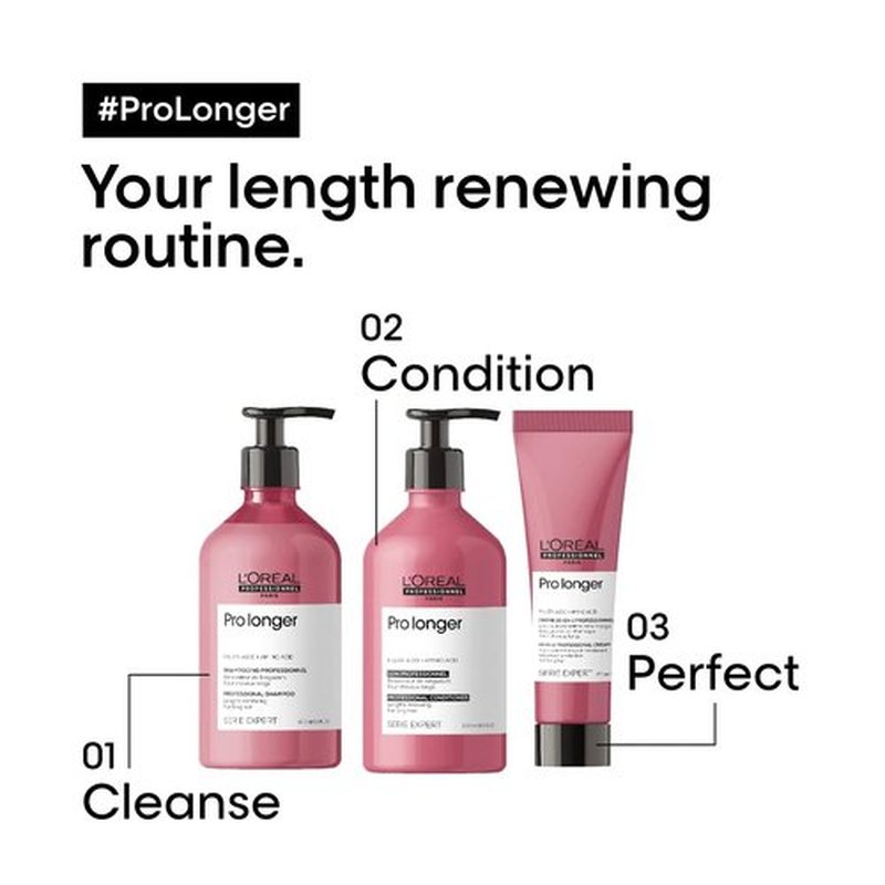 L'Oréal Professionnel Pro Longer Thickening Conditioner - Reduces Breakage, Adds Volume & Shine for Thin Hair