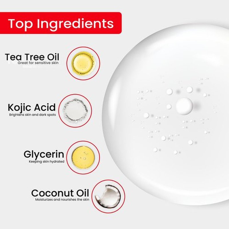 Kojie San Original Kojic Acid Soap that Reduces Dark Spots, Hyperpigmentation, & Scars with Exfoliating Soap Net Included - 65g x 3 Bars