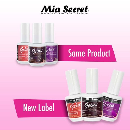 Mia Secret Gelux Soak-off gel nail polish color Very Happy - Gel polish cured with nail lamp - Esmaltes para uñas en gel de larga duración para lampara uv - Esmalte en gel color Very Happy