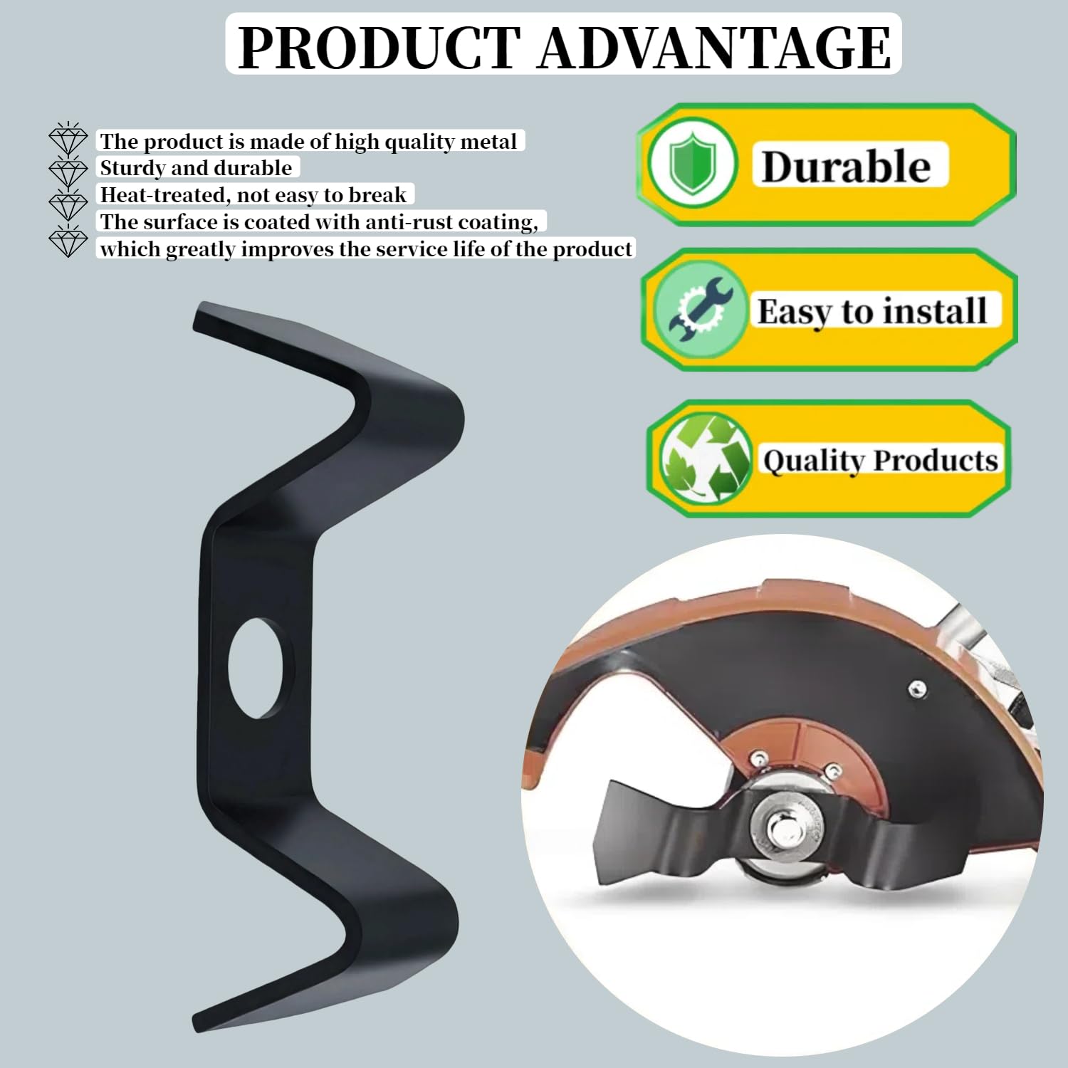LYCNAGOGUE 4180-710-6001 Bed Trimming Blade, Compatible with Stihl 4150-2 Trimmer Bed Trimming Blade, Replaces 4180-710-6001 41807106001
