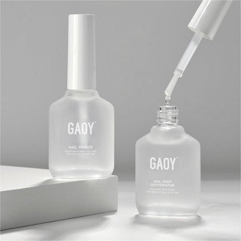 GAOY Nail Dehydrator & Primer Set - Acid-Free Natural Nail Prep for Gel Polish | 2 Pcs