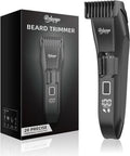REHOYO Beard Trimmer for Men - Professional Cordless Hair Clippers with 20-Length Dial | Waterproof Stainless Steel Blades, Black