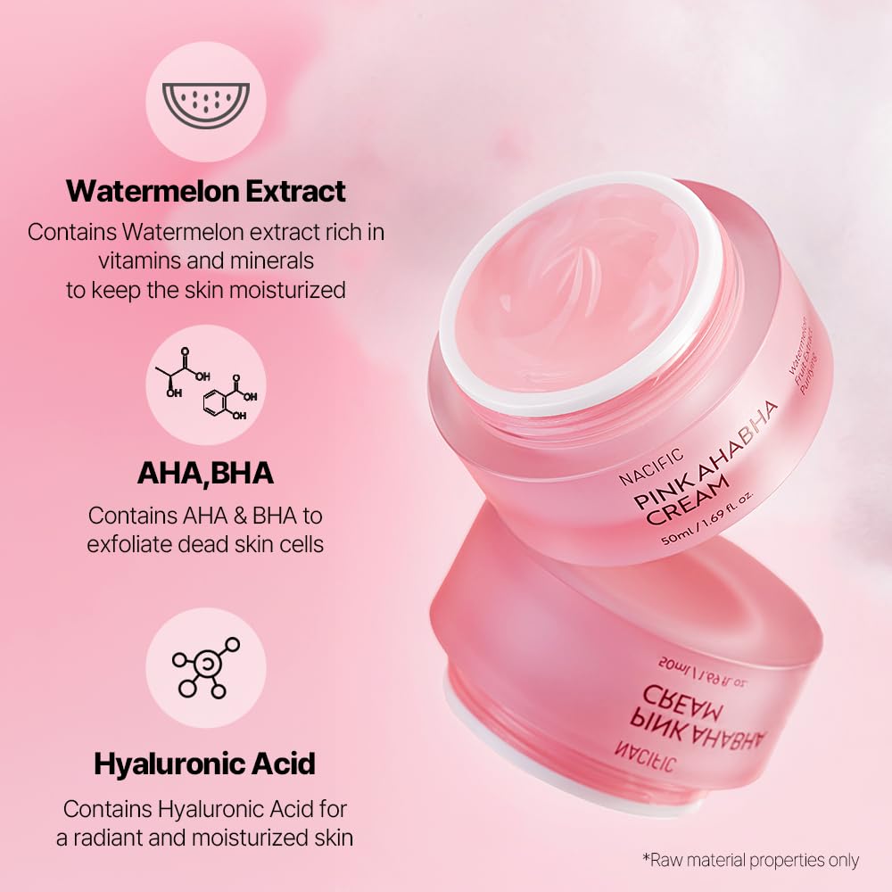 NACIFIC Pink AHA BHA Facial Cream 50ml