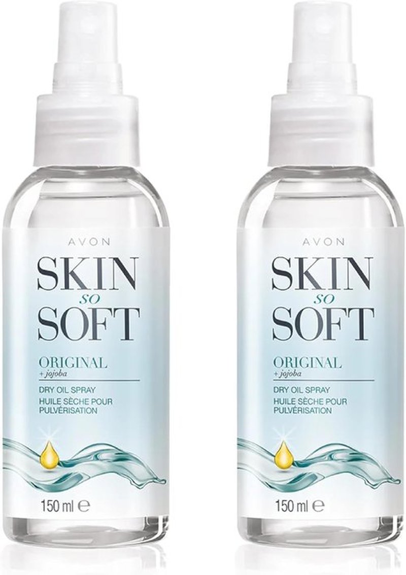 AVON SKIN SO SOFT Original Dry Oil Spray 5 fl.oz (Two Pack)