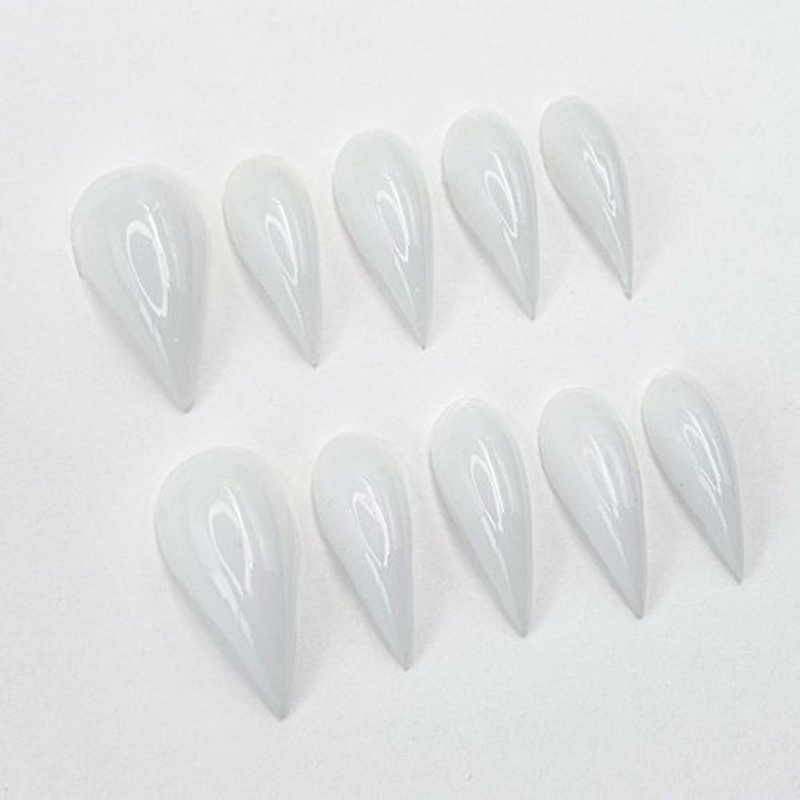 10 Pcs Handmade Press on Nails Short Curved Unique Stiletto Eagle Claw Acrylic Fake Nail with Dragon Claw Design Thickened Goth Nails Press Ons Full Cover Reusable Glue on Nail for Women（S）