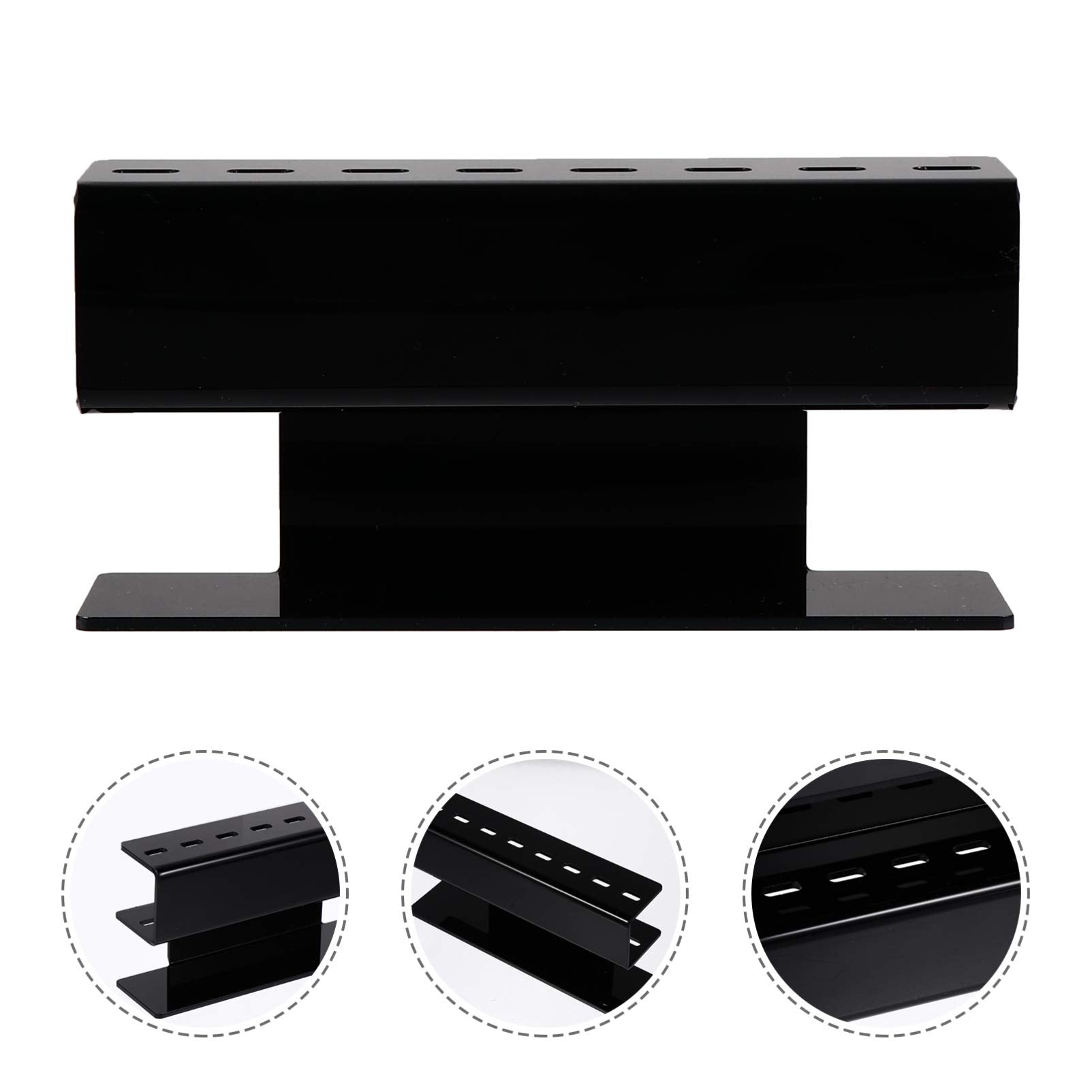 Beaupretty Acrylic Lash Extension Tweezers Holder Stand with 8 Slots Eyelash Tweezers Storage Rack for Home Organization and Display