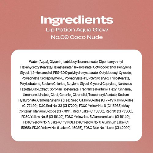 alternativestereo Lip Potion Aqua Glow No.9 Coco Milk | Hydrating, Non-Sticky Gloss with Sheer Radiance | 0.3 Oz