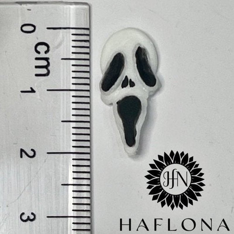 8Pcs 3D Acrylic Ghost Halloween Nail Art Charms Handmade by Acrylic Powder (Ghost-8PCs)