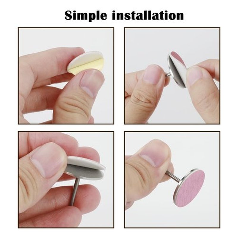 120pcs Nail Drill Replaceable Sandpaper Discs,25mm Metal Nail Drill Bits Sanding Paper Discs for Manicure Dead Skin Callus Removal Tools (#80#150#240)