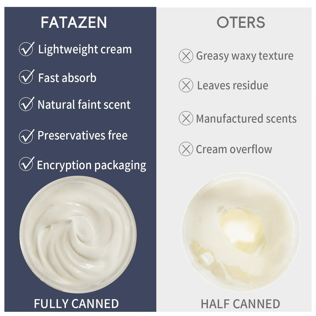 FATAZEN Grass Feed Handmade Whipped Beef Tallow Cream for Skin, Anti-Aging Skincare Face & Body Cream with Retinol & Niacinamide, Non Greasy hyaluronic acid Moisturizer for All Skin Type, 3.53 oz.
