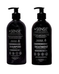 SENSE AWAKEN YOUR CONSCIENCE Nanotech Plex Repair Shampoo & Conditioner Set – Bond Restoration with Hyaluronic Acid, Coconut, Ginger & Q10 – 2 x 500 ml