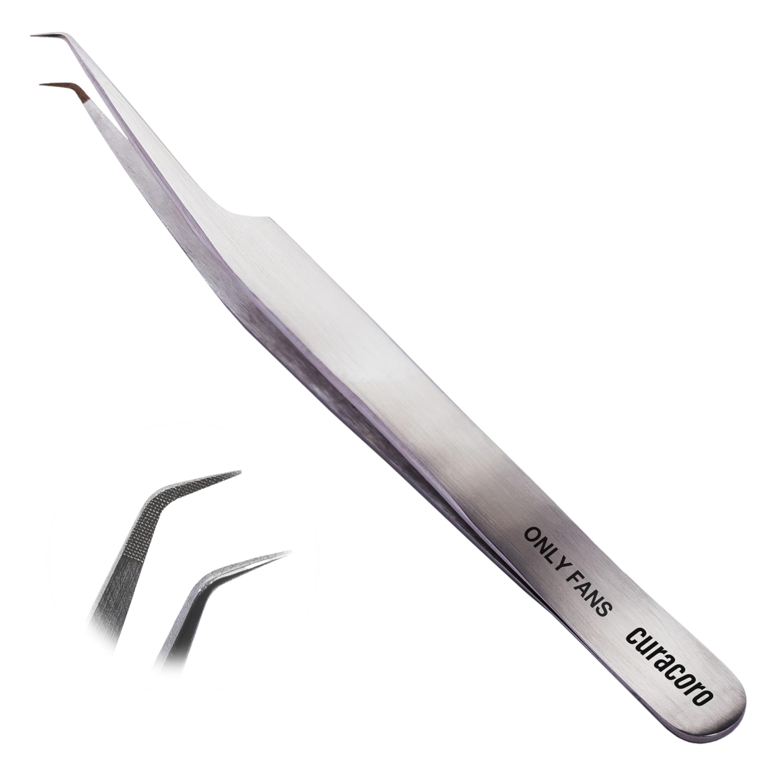 Curacoro Lash Tweezer Professional Volume False Lash Application Tool | Multi Shapes & Purposes Tweezers | Non-Slip Grip Tweezers for Volume, Isolation & Classic Lashes