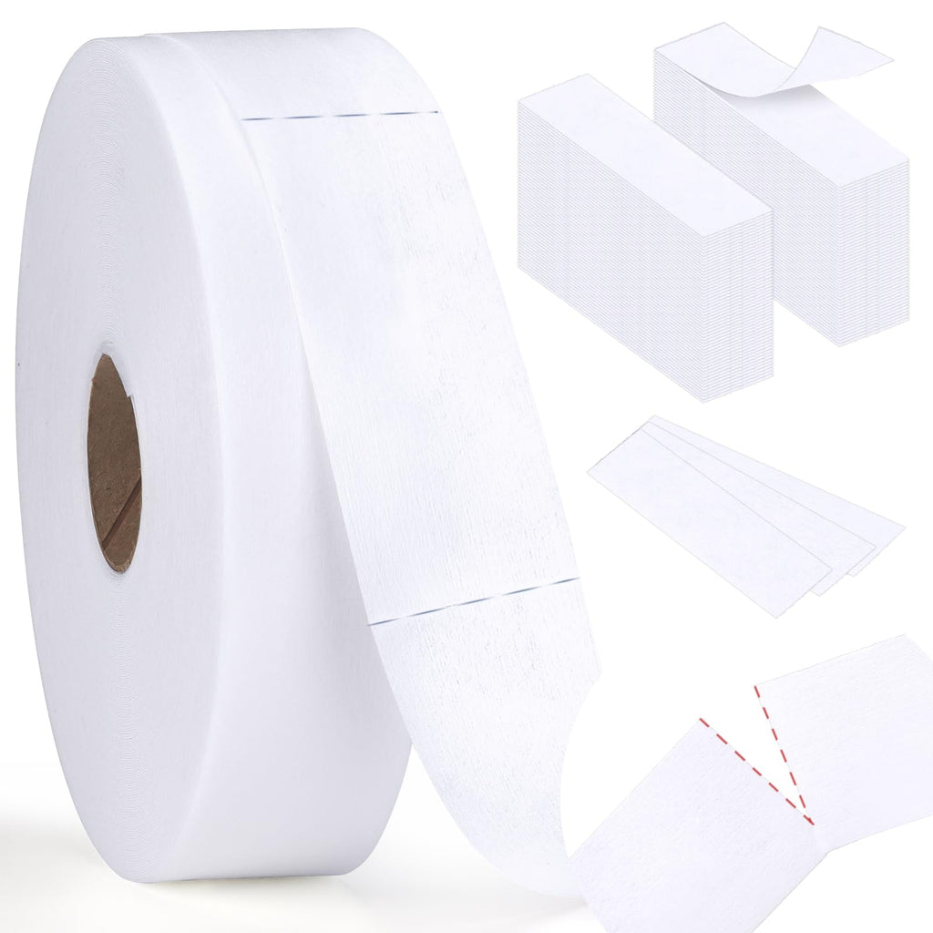 400 Pcs Non-Woven Wax Strip 1.5''x44 Yards Pre-cut Wax Strips Epilating Strips 1.5 X 4 Inch For Body Facial Tear-Resistant & Lint-Free Air 1 Roll Removal Paper Women Arms Legs Hair Cleaning Remove