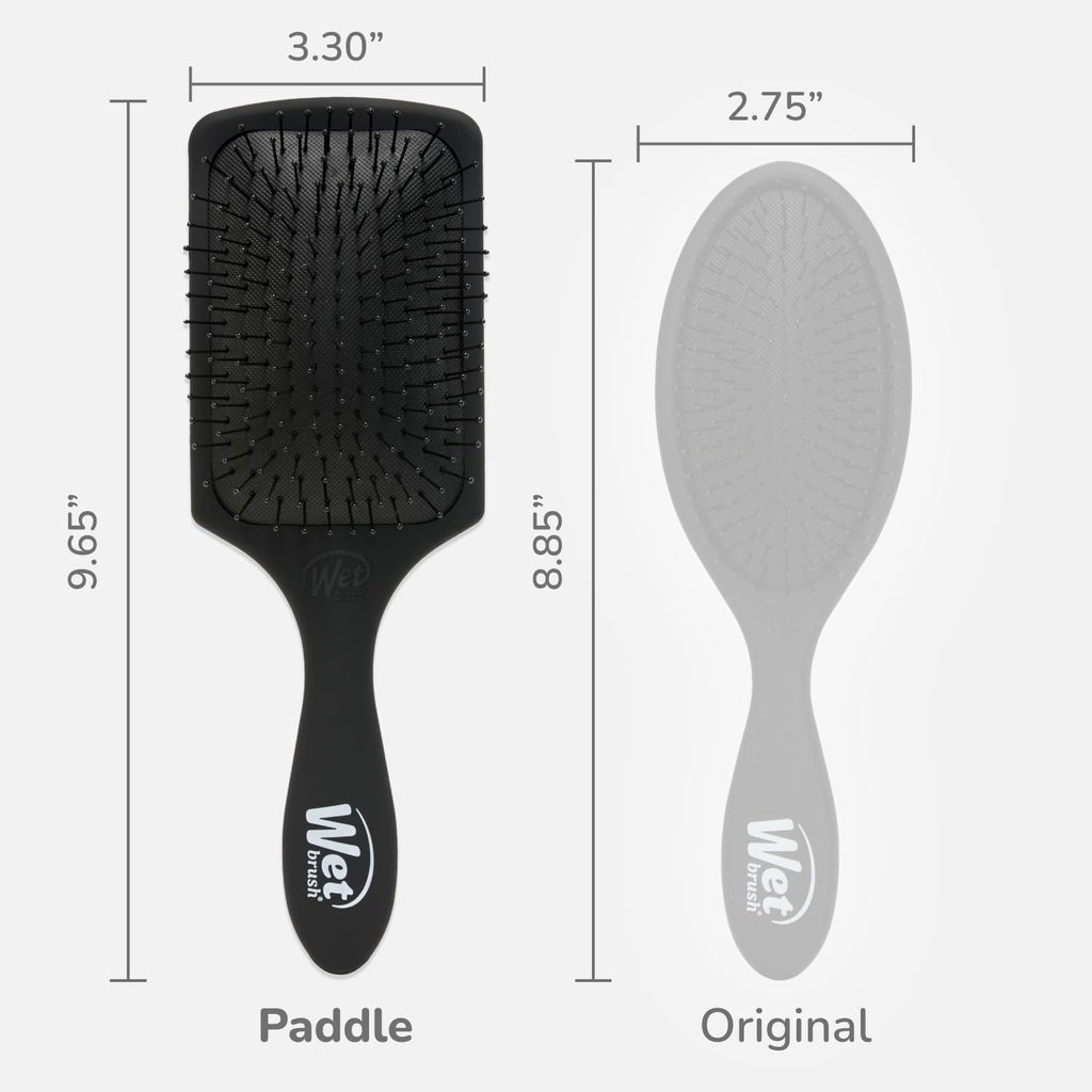 Wet Brush Paddle Detangler Hair Brush - Ultra-Soft IntelliFlex Bristles | AquaVent Design for All Hair Types