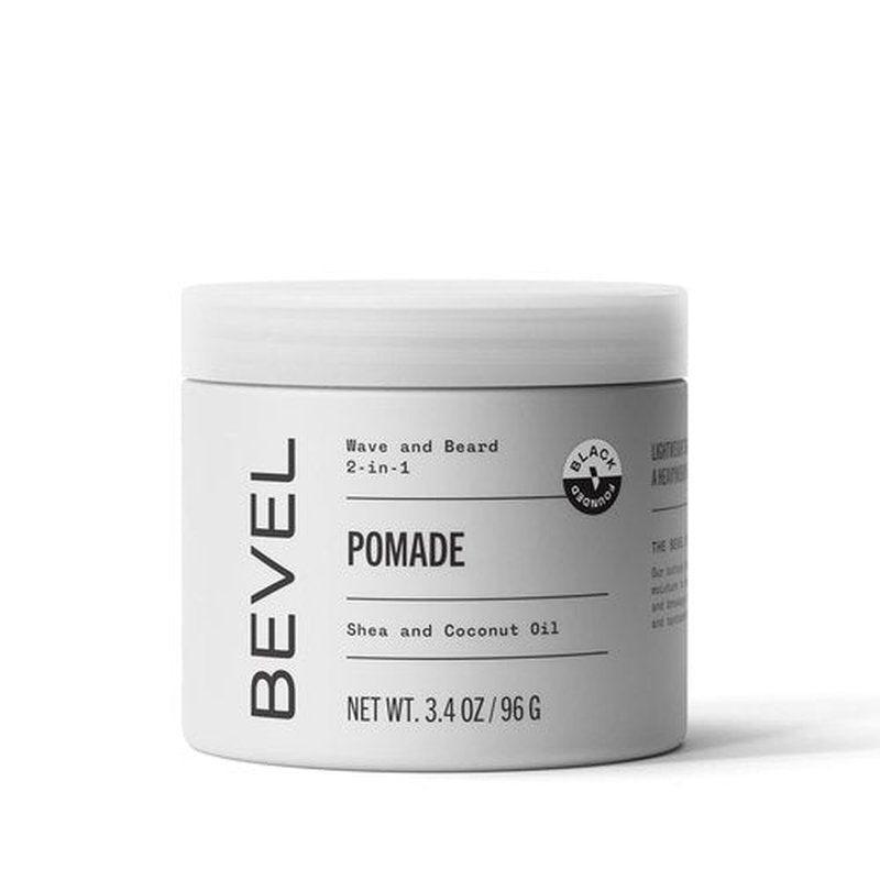 Bevel Beard Balm & Hair Pomade - Moisture Locking Coconut Oil & Shea Butter Formula, 3.4 Oz
