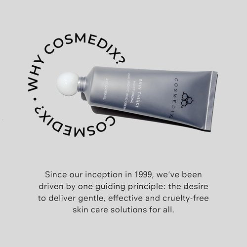 COSMEDIX Skin Thirst Hyaluronic Acid Moisturizer - Hydrating Face Cream for Pores & Fine Lines | Daily Skin Care for Vibrant, Smooth Skin
