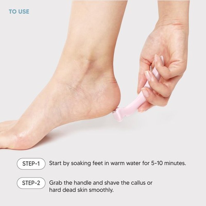 F3 Systems Callus Razor(3pack), Pedicure Tool, Effective for Cracked Heel, Ergonomic Design for Grip, Safety Stainless Steel Callus Shaver, Blade for Foot Care, Hard, Rough,Thick Callused Skin Remover