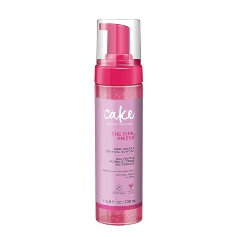 **Cake Beauty Gel-to-Foam Curl Styler - The Curl Friend | High Hold, Frizz Protection - 6.8 fl oz.**