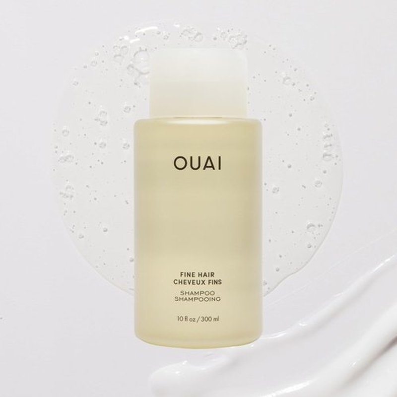 OUAI Fine Hair Shampoo - Travel Size Biotin Thickening Formula for Flat, Thin Hair - Volumizing & Strengthening, 3 Oz
