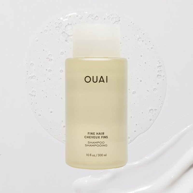 OUAI Fine Shampoo Travel Size - Volumizing Shampoo with Strengthening Keratin, Biotin & Chia Seed Oil for Fine Hair - For Clean, Weightless Body - Paraben, Phthalate & Sulfate Free Hair Care (3 Fl Oz)