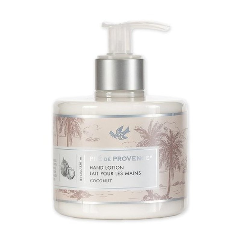 Pre de Provence Coconut Hand Lotion - Shea Butter Enriched, Silky Smooth Formula, 11 Fl Oz