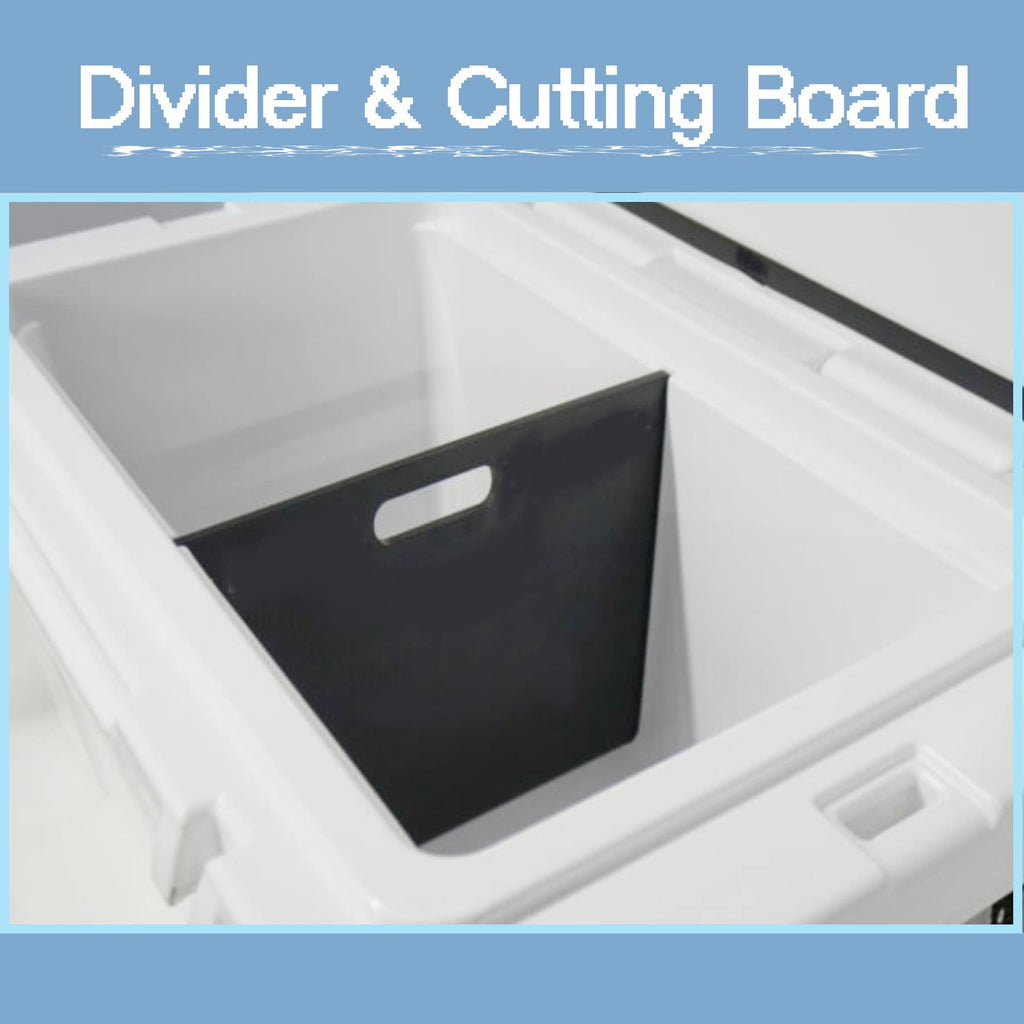 Poweka Cooler Divider Cutting Board -Size 65 Compatible with Yeti Tundra 65 Quart Models Cooler Accessories,Black