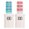 DND Gel Polish Set - Base & Top Coat Duo for UV/LED - Professional No Cleanse Finish, 0.5 Fl Oz Each