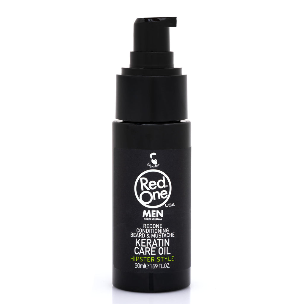 Redone Beard Care Oil with Keratin 50ml | Beard Conditioner for Men | Strengthens, Softens & Promotes Healthy Beard Growth | Non-Greasy Natural Formula | Smooth Finish & Shine Enhancer