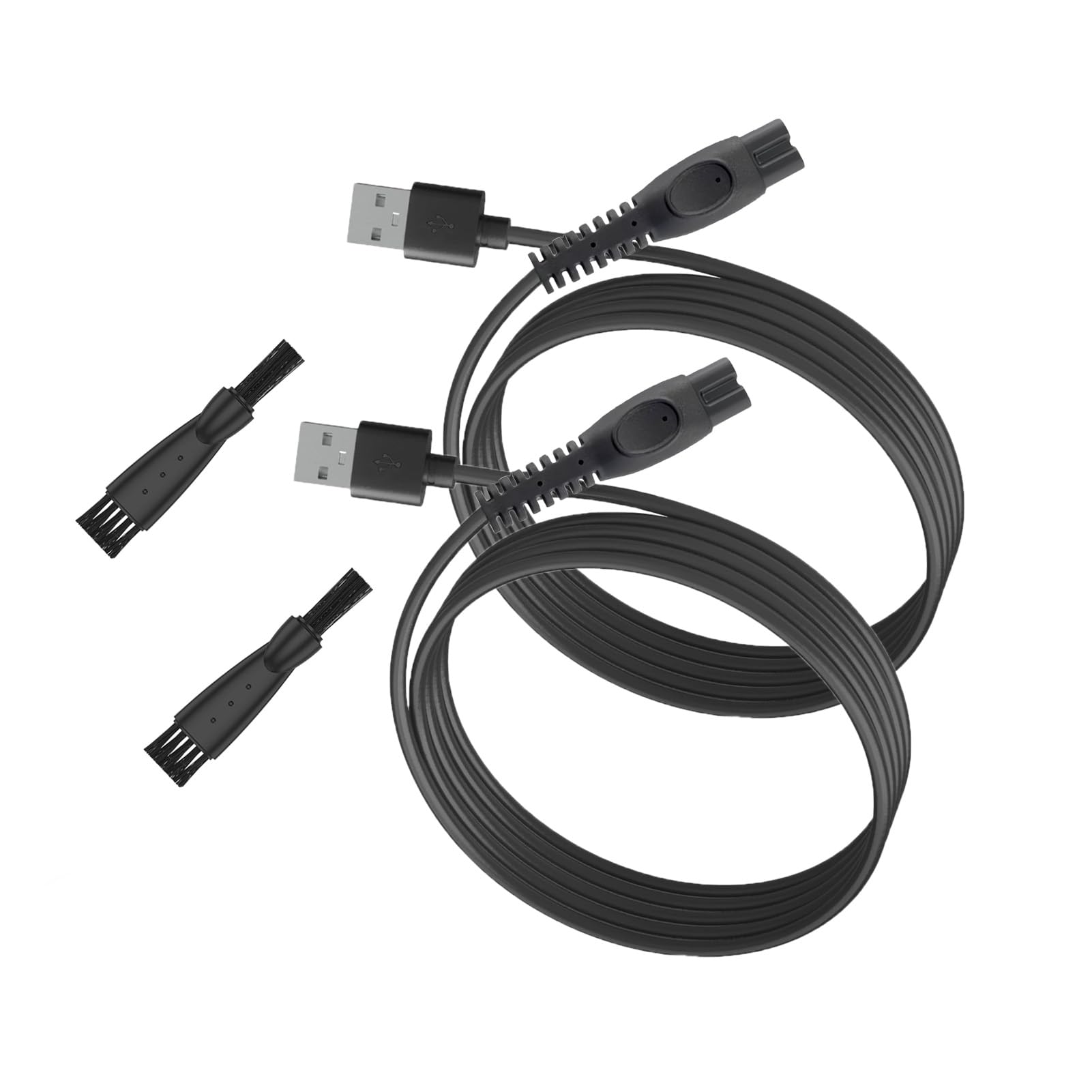 PDEEY Charger Cord Replacement for Philips Norelco One Blade 360 QP2724 QP2834 QP1324 QP4631 QP6542 QP6552 QP4530 QP1924 MG7910 MG5910 MG9510 MG9525 Trimmer Shaver Razor Cable - 2 Pack