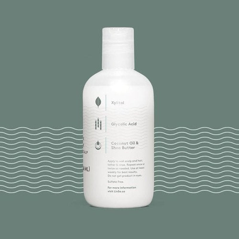 LivSo Moisturizing Scalp Shampoo - Nourishes Hair & Scalp - Naturally Derived Formula - Refreshing Clean Feel